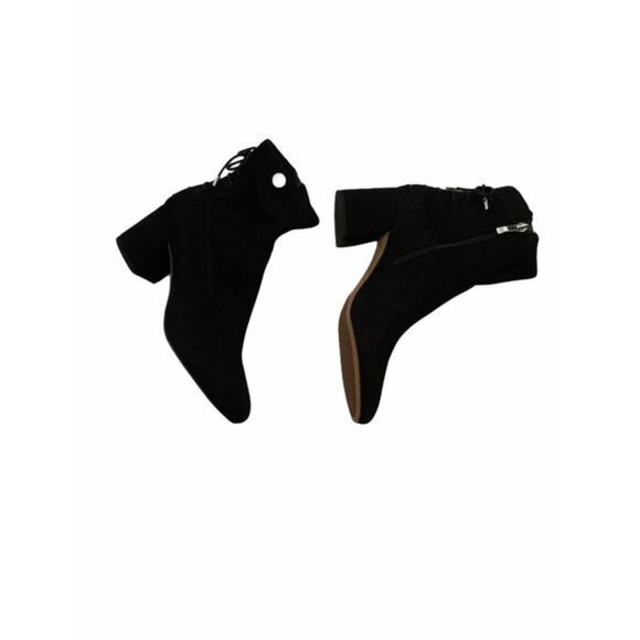 Franco Sarto Women’s Black Block Heel Ankle Boots With Side Zipper L-Josey - Picture 8 of 12